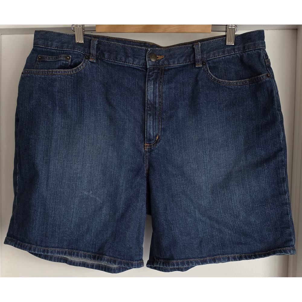 Lauren Jeans Co Ralph Shorts Size 16 Casual Blue Solid Bermuda